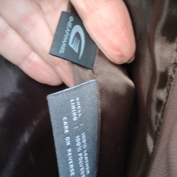 Kenneth Cole Reaction  Leather Zip up Jacket, brown, VINTAGE, SZ  Large - Picture 13 of 14